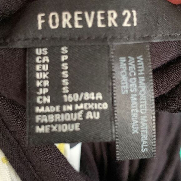 Forever 21 black long maxi dress high low - Picture 6 of 6